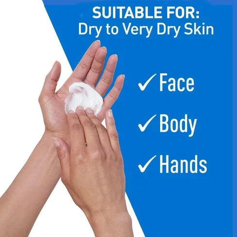 Cerave Moisturizing Cream Baume Hydratant /non-greasy, Fast-absorbing Moisturizer For Normal To Dry Skin On The Face And Body 50ml