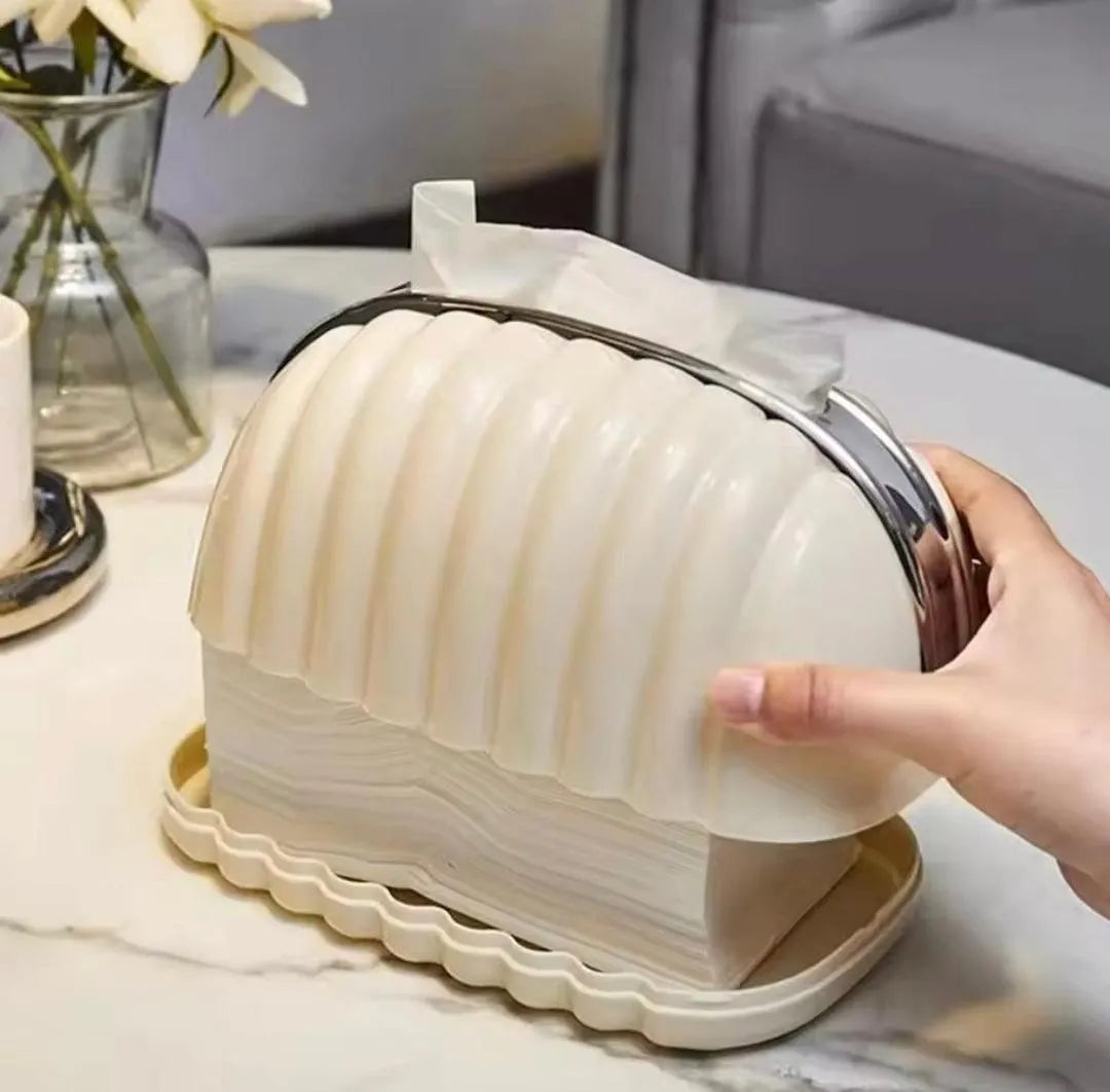Shell Tissue Box, 3 PCs