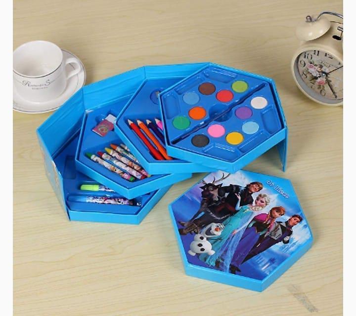 Creative Art & Craft Kit - 46 Pcs in Vibrant Blue and Pink