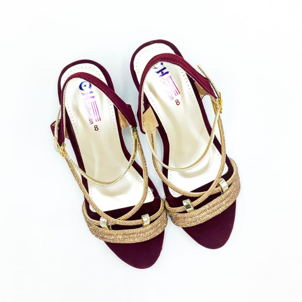 Rhinestone Heels for Women Wedding Wear