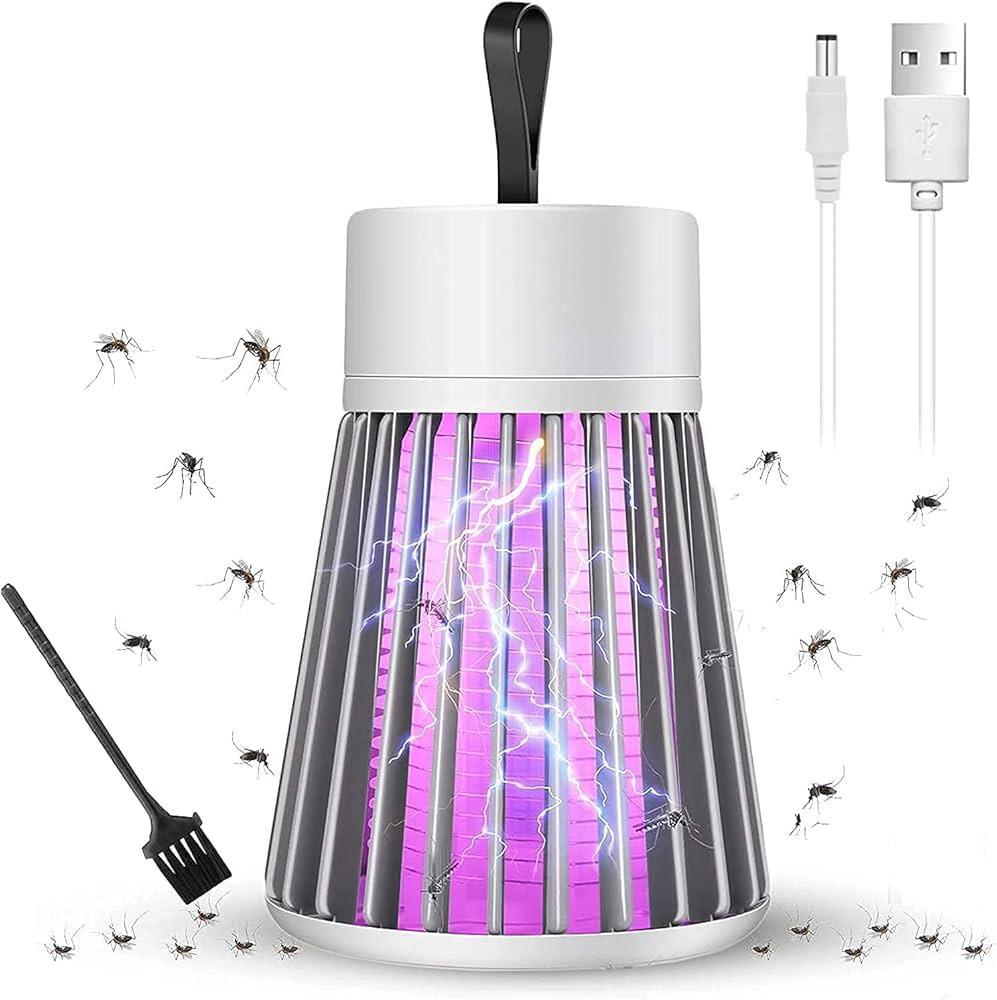 USB Mosquito Killer Lamp White ABS Portable