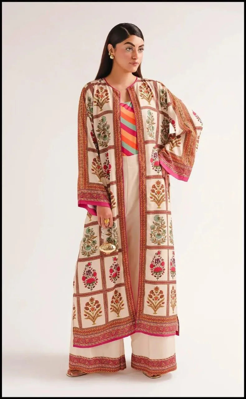 Pakistani Women Printed Lawn Suit 3-Piece Swiss