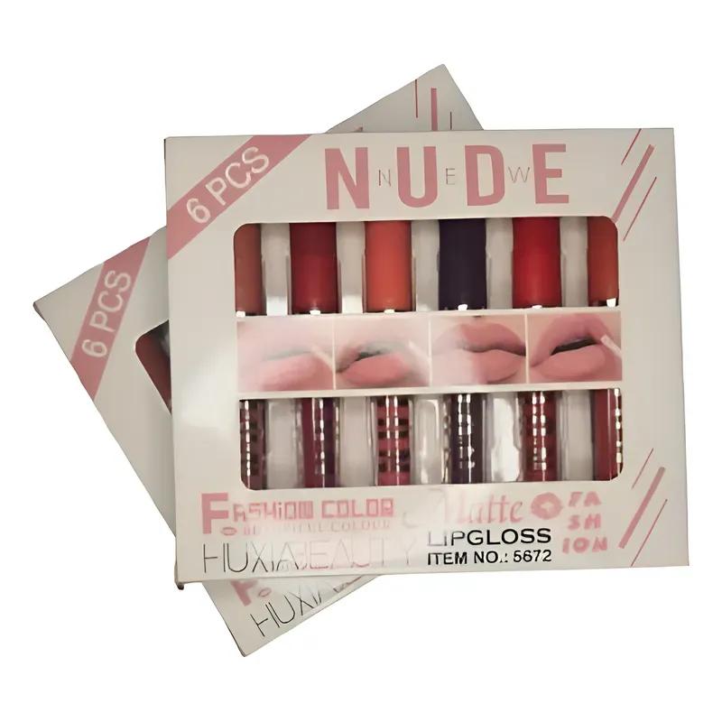 Matte Lip Gloss Set 6 Pcs Long Lasting Pakistani Skin
