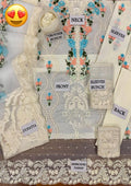 3 Pcs Women's Unstitched Embroidered Suit