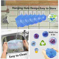 Silicone Food Covers 6 Pack Leak Proof Multicolor Kitchen Use
