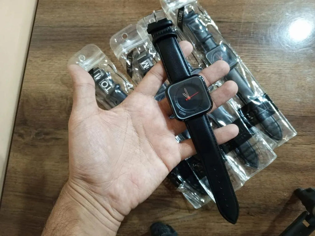 Men's Modern Stylish Strap Watch - Random Multicolor - Without Box - Art# M247-Tom-Sq900370B-WoB-0016