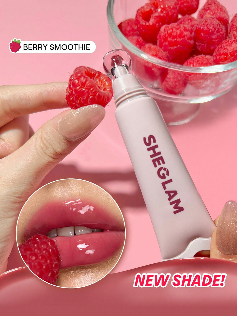 SHEGLAM Crystal Glaze Moisturizing Lip Care Berry Smoothie
