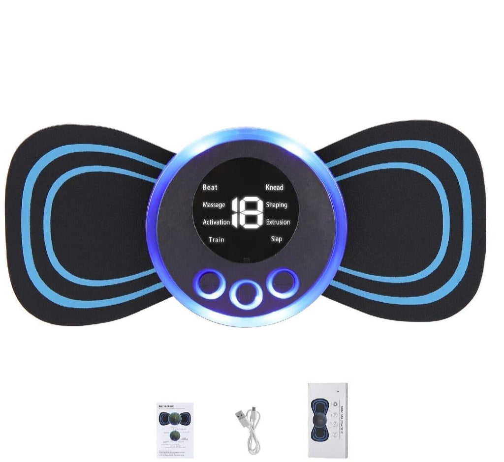 Mini Rechargeable Body Massager Black Portable 5V