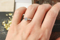 Modern Design Crystal Charm Ring for Unisex - 1 Pc