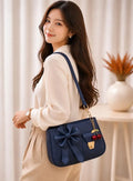 Women's Leather Plain Shoulder Bag
