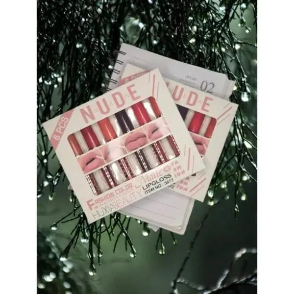 Matte Lip Gloss Set 6 Pcs Long Lasting Pakistani Skin