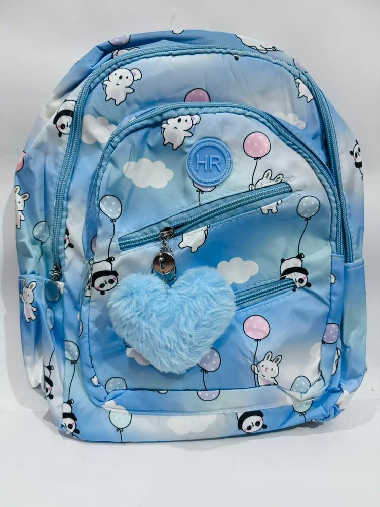 Girls Parachute Backpack with Panda Bunny Design
