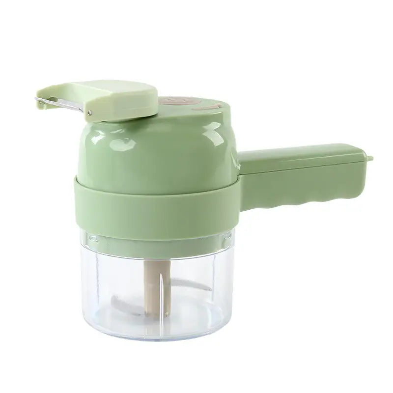 Multifunctional Handheld Vegetable Cutter Green 20.5cm