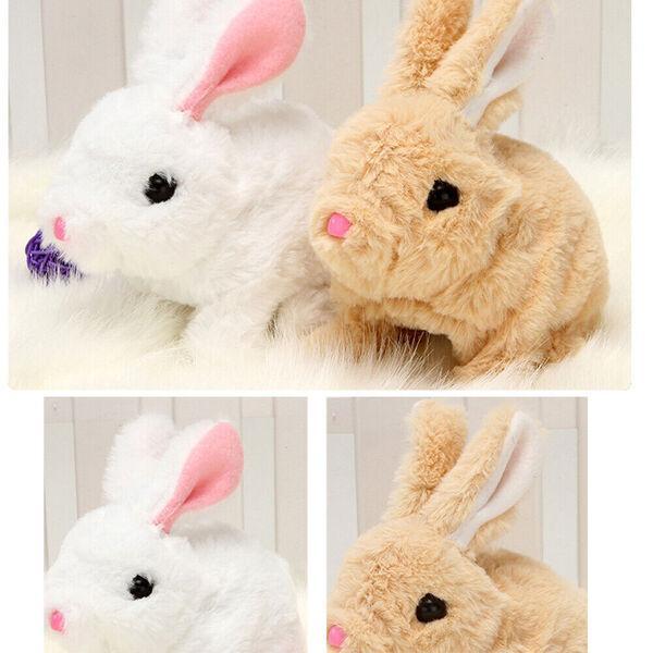 Plush Walking Rabbit Toy for Kids 3 Colors