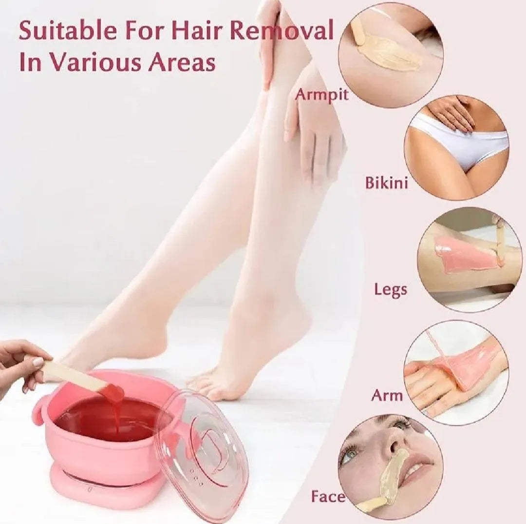 Pink Wax Heater for Smooth Hair Removal at Home