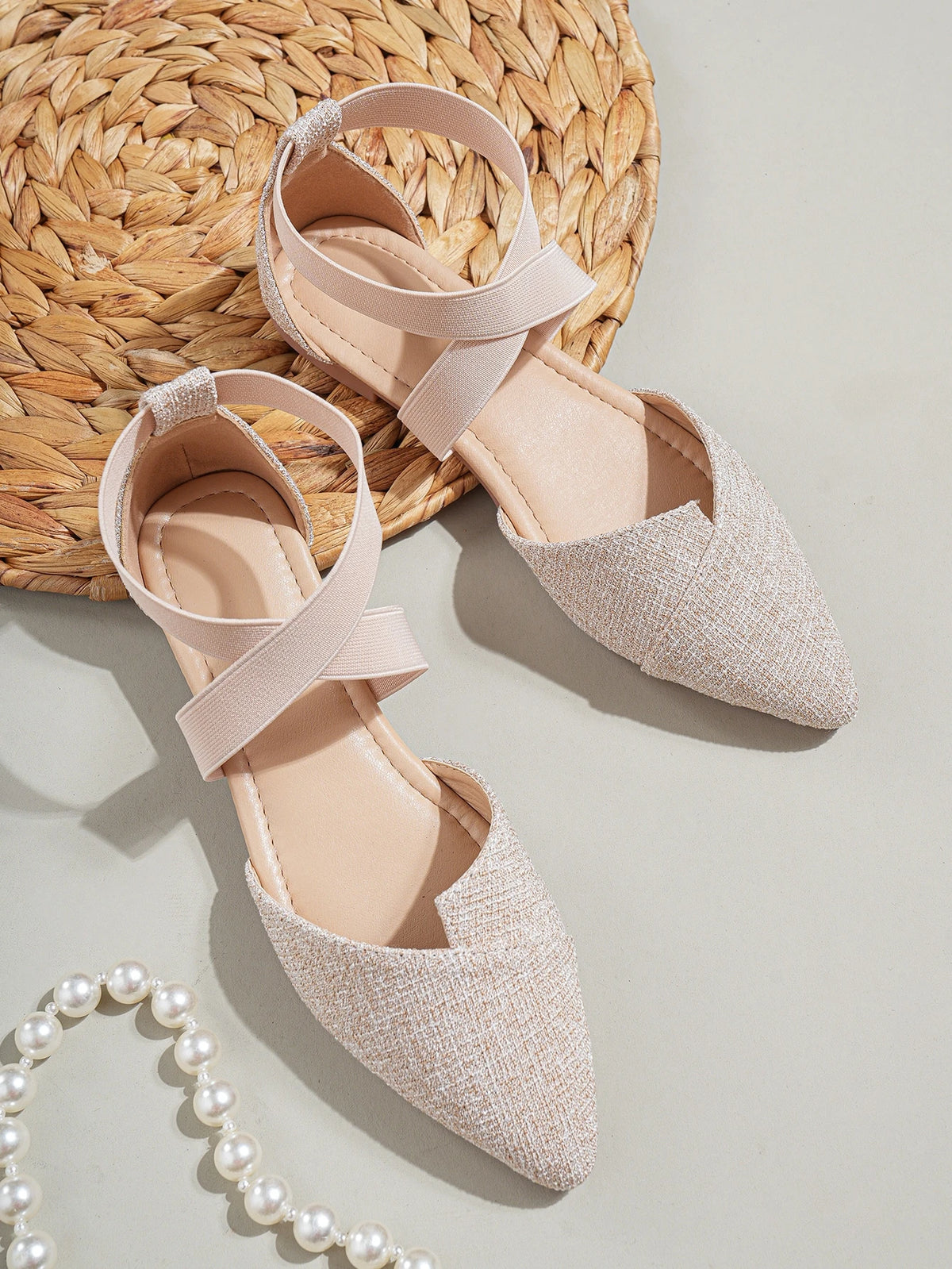 Fall/Winter Mary Jane Rubber Band Ballet Flats For Women