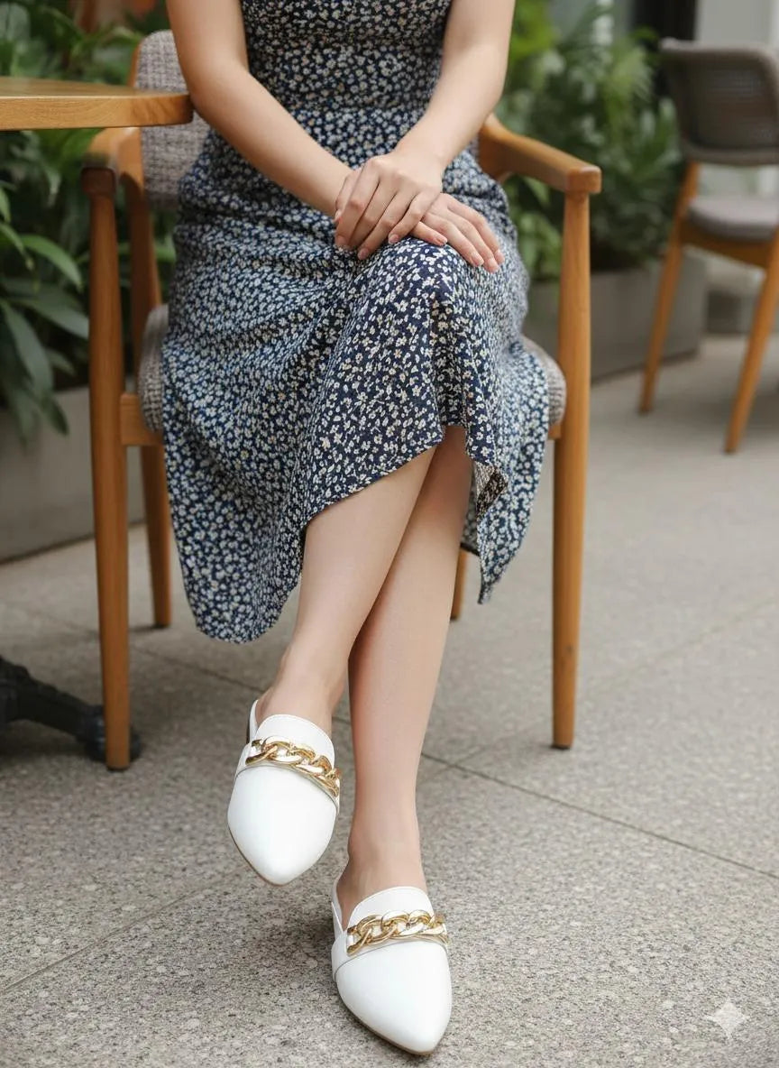 Stylish Women's Rexine Flats - 1 Pcs Formal Footwear