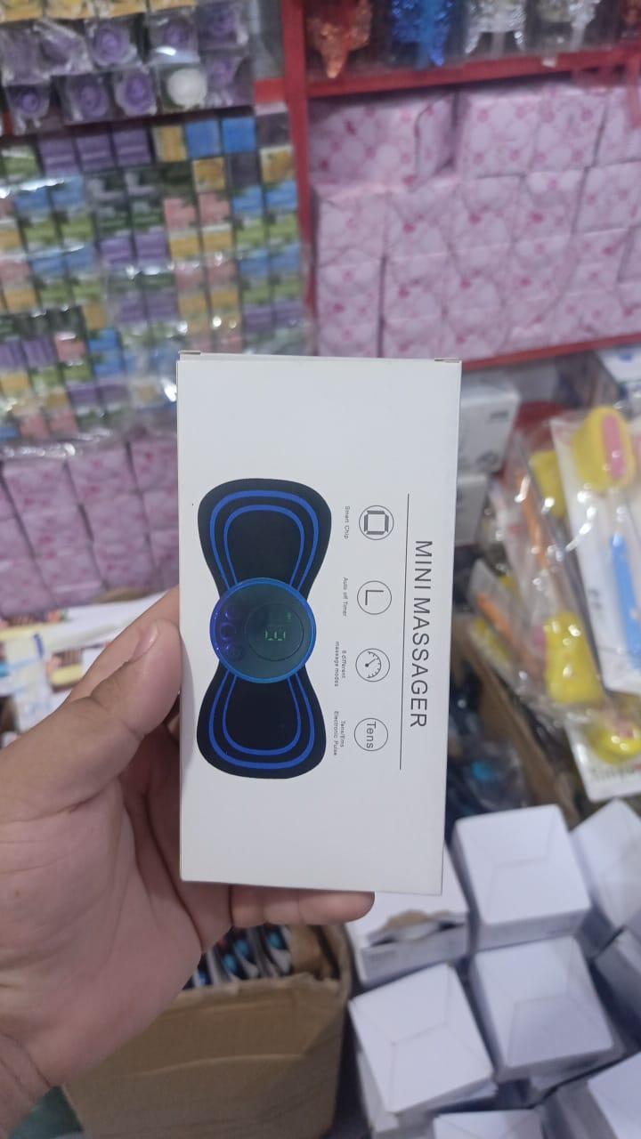 Mini Rechargeable Body Massager Black Portable 5V