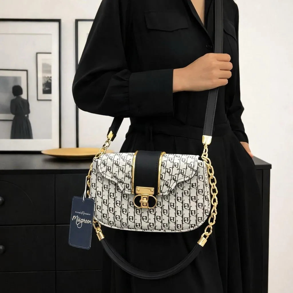 Women's Leather Plain Shoulder Bag