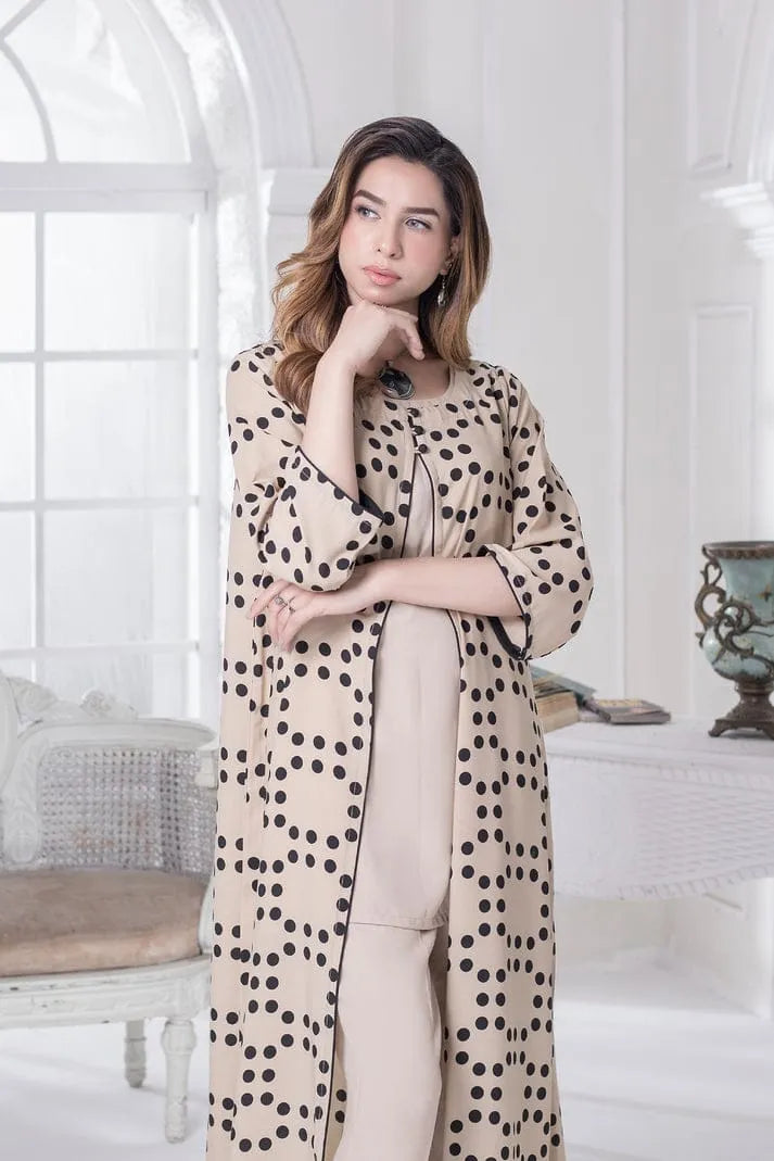 3 Pcs Women's Stitched Swiss Voile Printed Suit