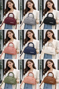Beige Crossbody Bag for Women, Premium Leather, Multipurpose, 5x7x5"