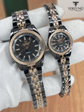 Stylish Unisex Couple Watches -2pcs Quartz Movement, water-resistant,Round Dial