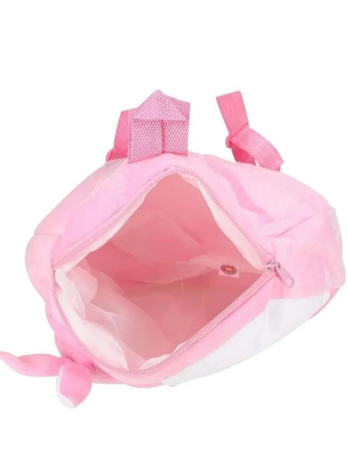 Pink Plush Bunny Backpack for Girls Kids School Play