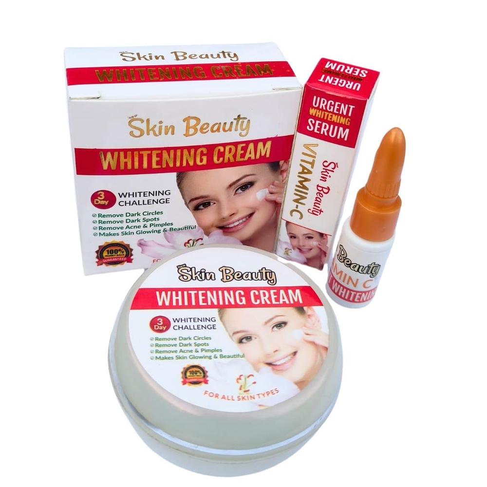 Skin Beauty Whitening Cream With Vitamin C Serum
