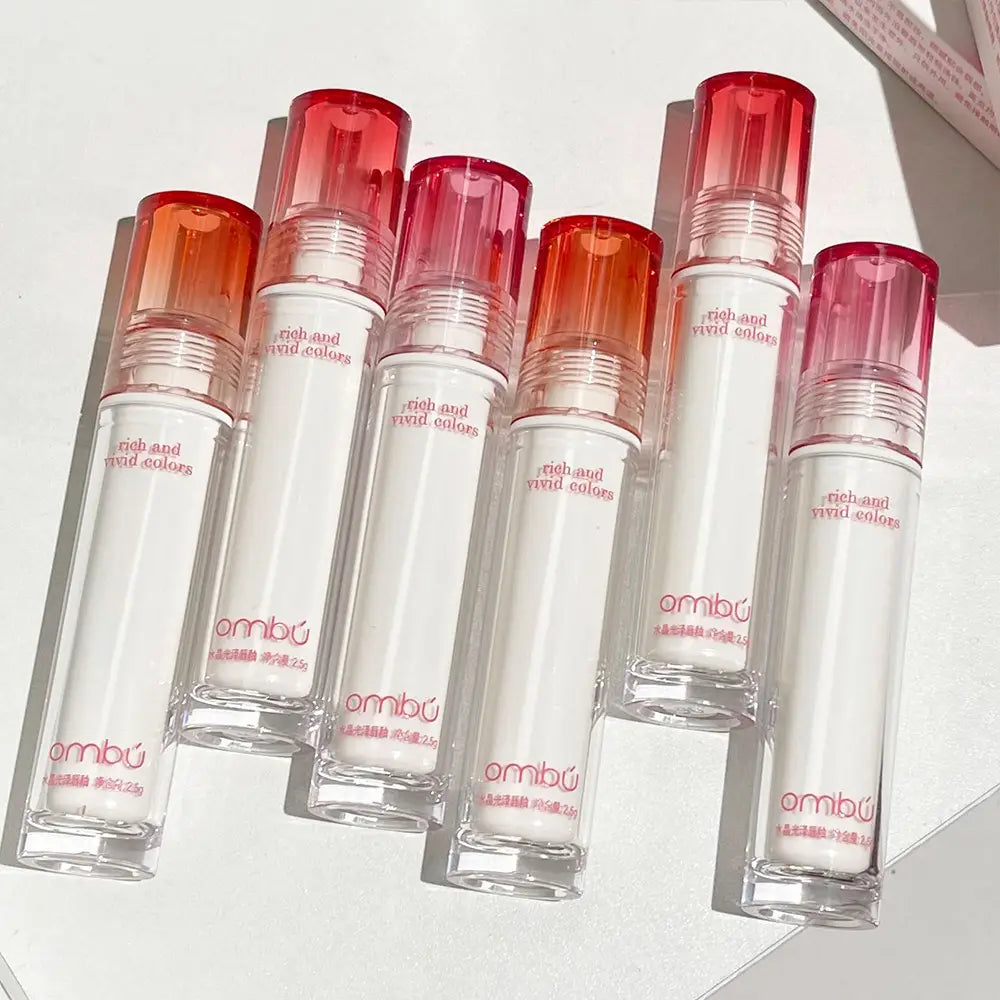 Ombu Crystal Gloss Lip Glaze Mirror Waterlight Moisturizing
