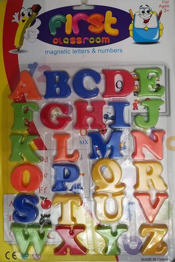Magnetic Alphabet Letters Set for Kids 3-5 Years Multicolor Plastic