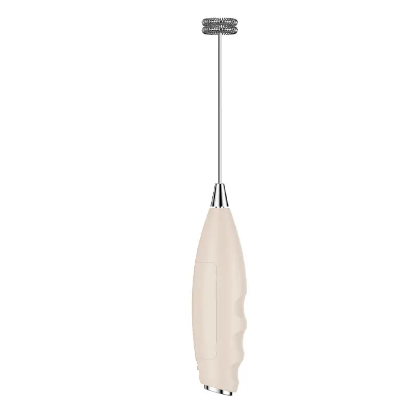 White Electric Milk Frother with Strong Power