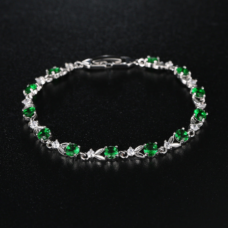 Multicolored Gemstone Bracelet for Women with Gold Plating