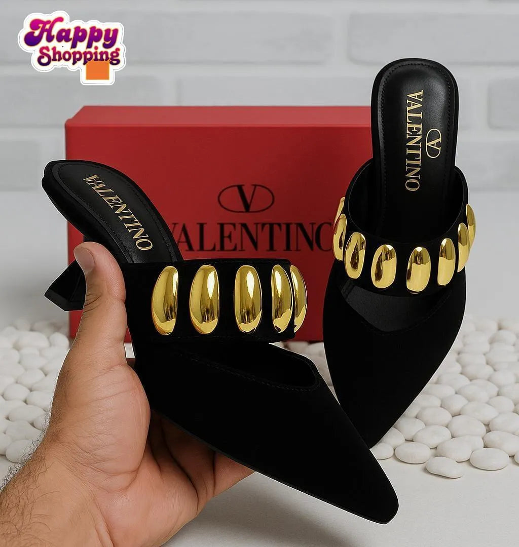 Elegant Women's Velvet Heels - 1 Pcs Fancy, Formal, and Casual Footwear