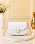 Women's Leather Plain Shoulder Bag