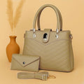 Women's Leather Plain Shoulder Bag