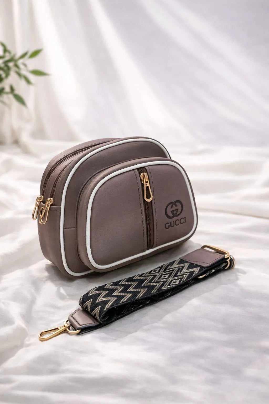 Girl's Leather Plain Shoulder Bag