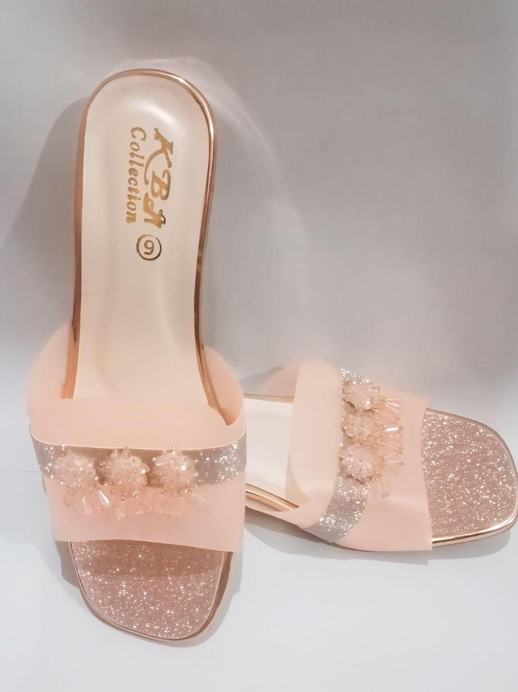 Women's Pink Rexine Fancy Sandals Size 7-11