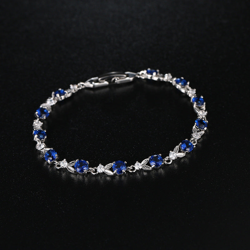 Multicolored Gemstone Bracelet for Women with Gold Plating