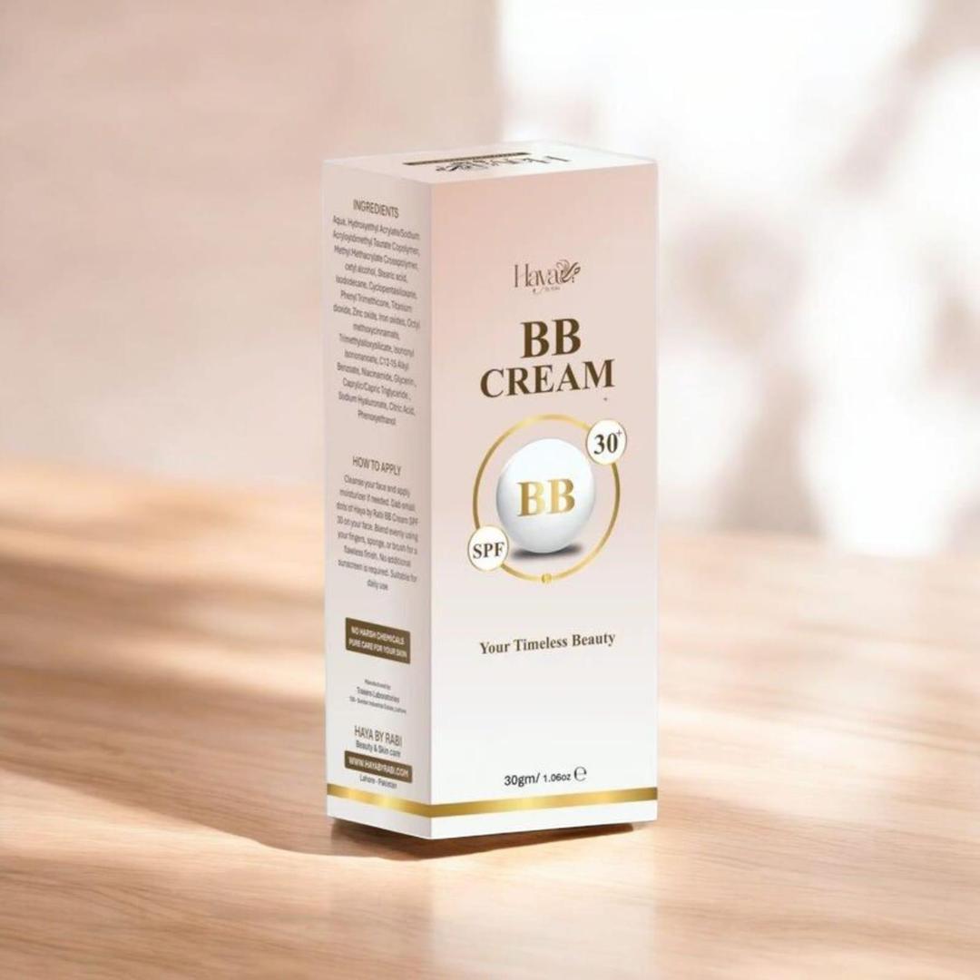 Glowy BB Cream for All Skin Types - 24 Hours Full Coverage & Dark Spots/Acne Coverage - 1 x BB Cream