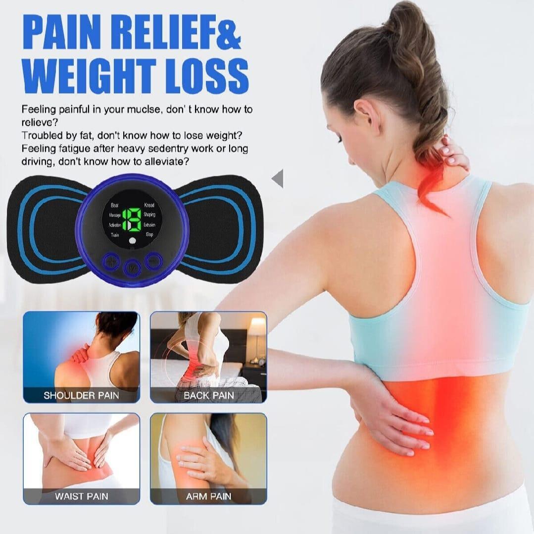 Mini Rechargeable Body Massager Black Portable 5V