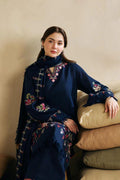 3 Pcs Women's Unstitched Dhanak Embroidered Suit