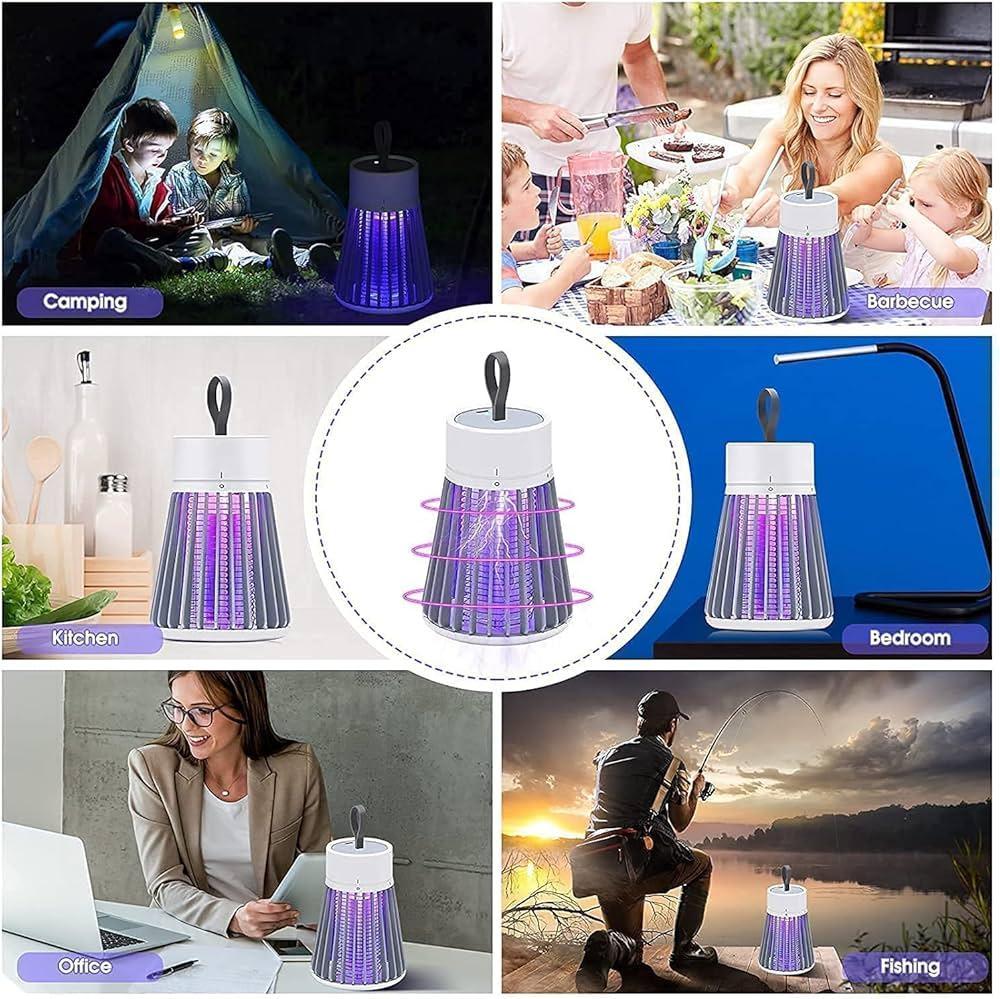 USB Mosquito Killer Lamp White ABS Portable