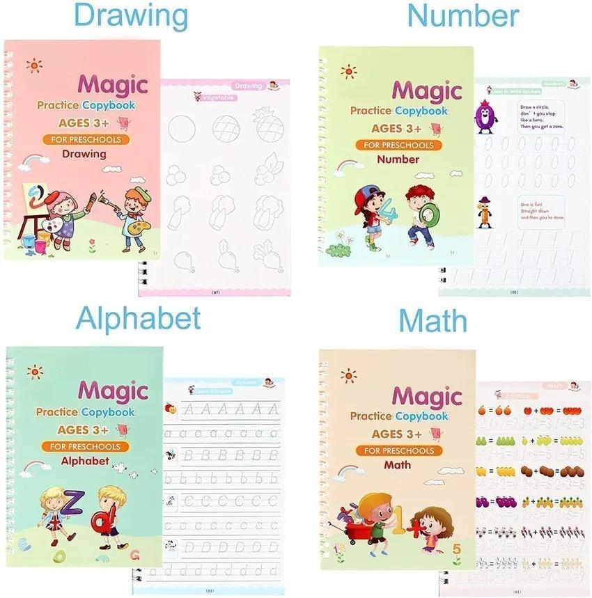 Sank Magic Tracing Workbook- 4 Pcs Set