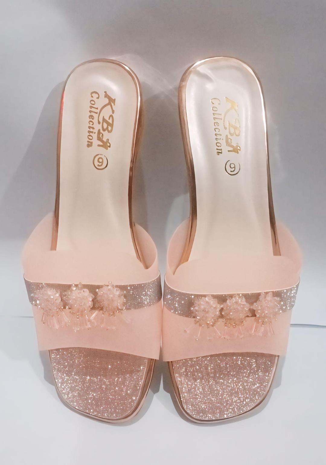 Women's Pink Rexine Fancy Sandals Size 7-11