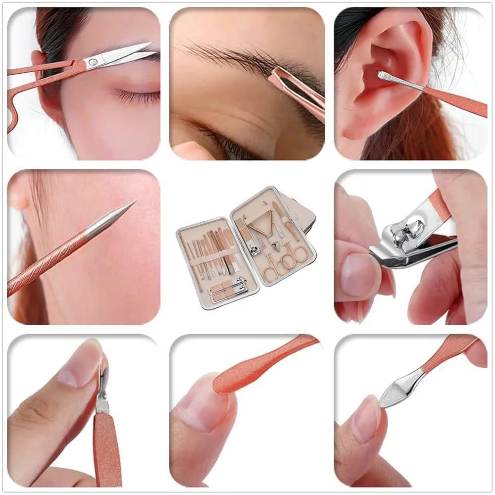 Durable Manicure Kit - Smooth Beige Design | 1 Pcs for Easy Storage