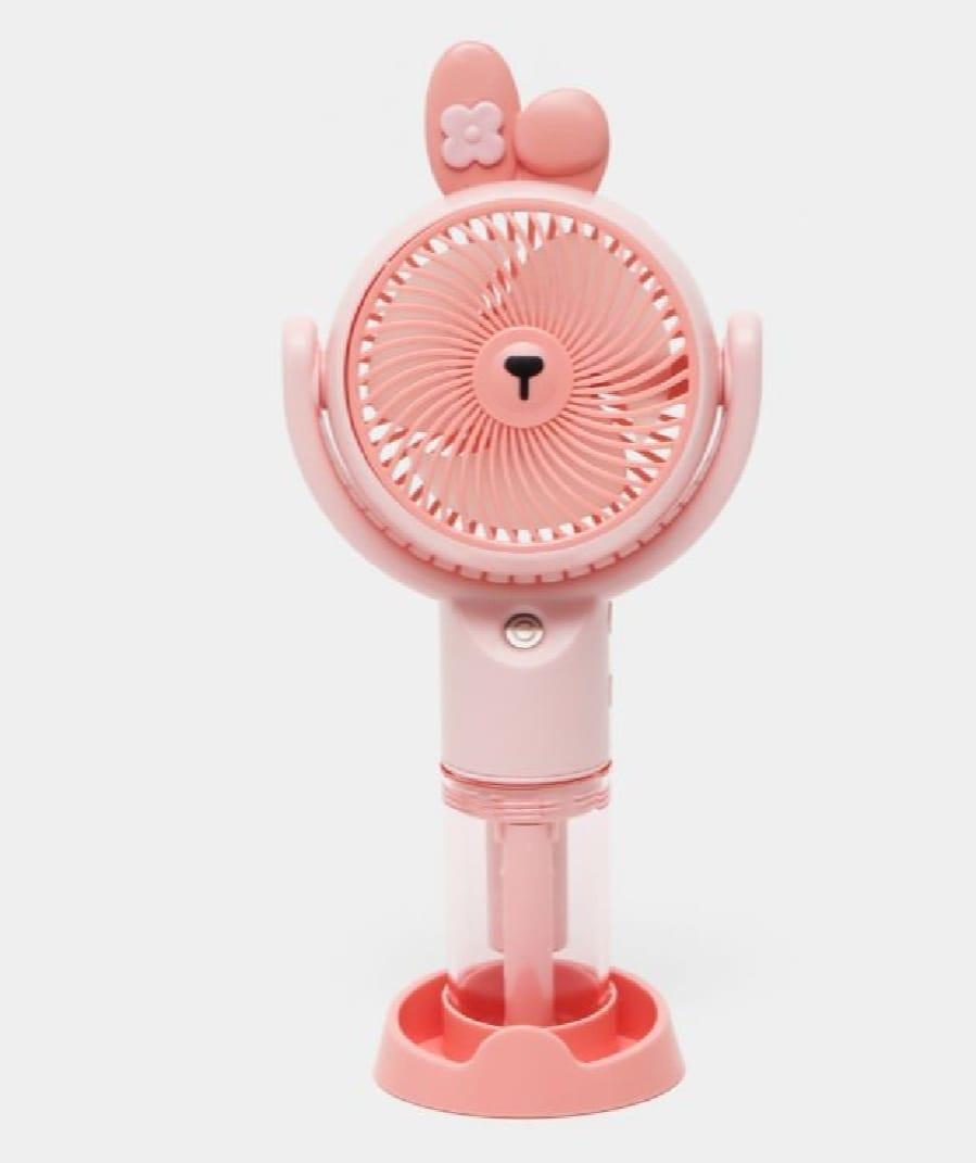 Portable Rechargeable Fan Pink Sanrio Character Design
