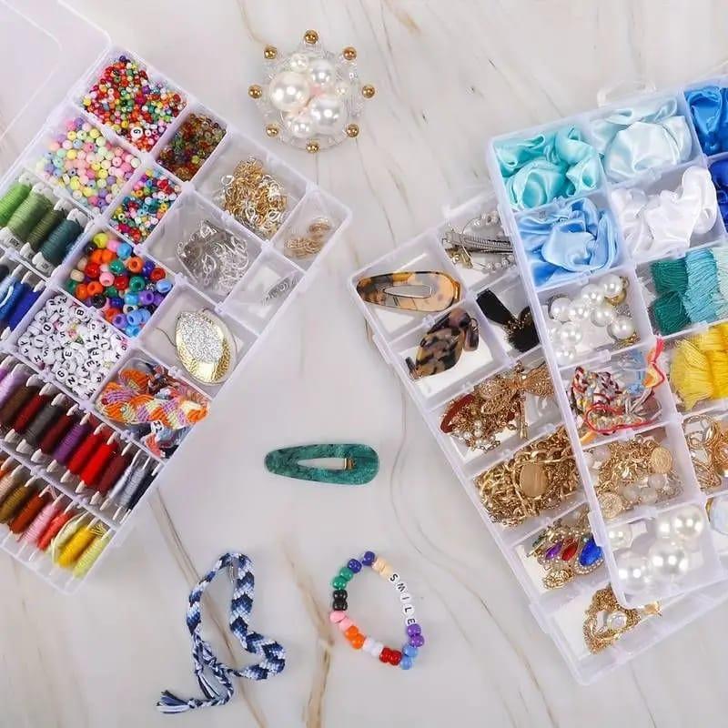 36 Grids Transparent Plastic Jewellery Storage Box