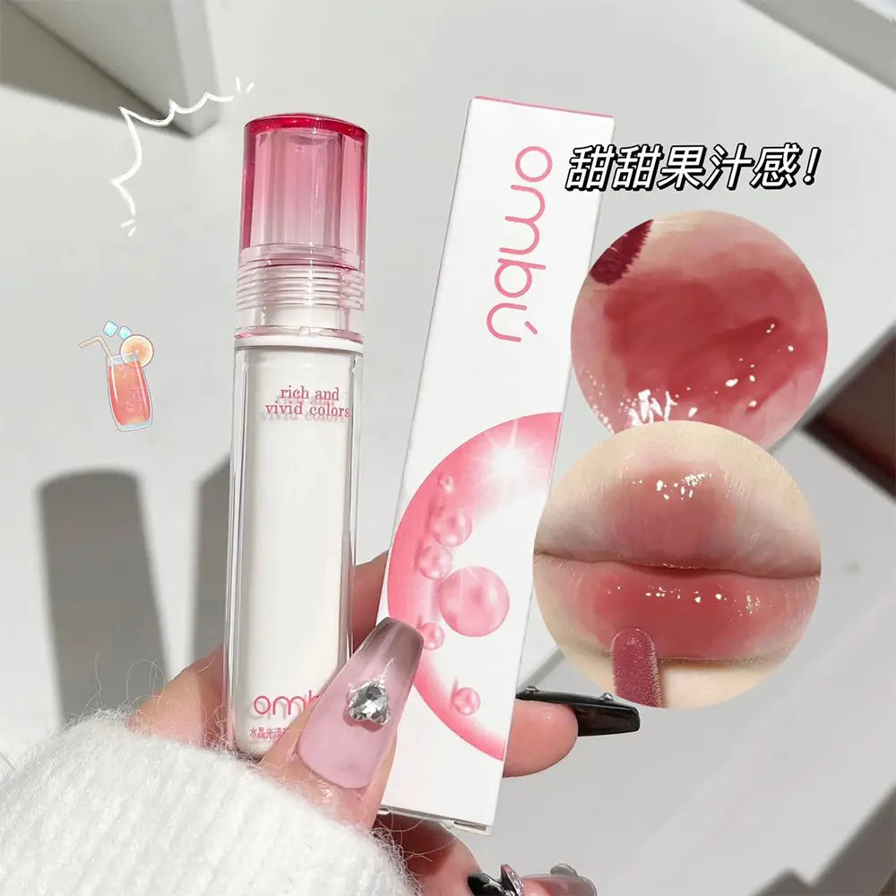 Ombu Crystal Gloss Lip Glaze Mirror Waterlight Moisturizing