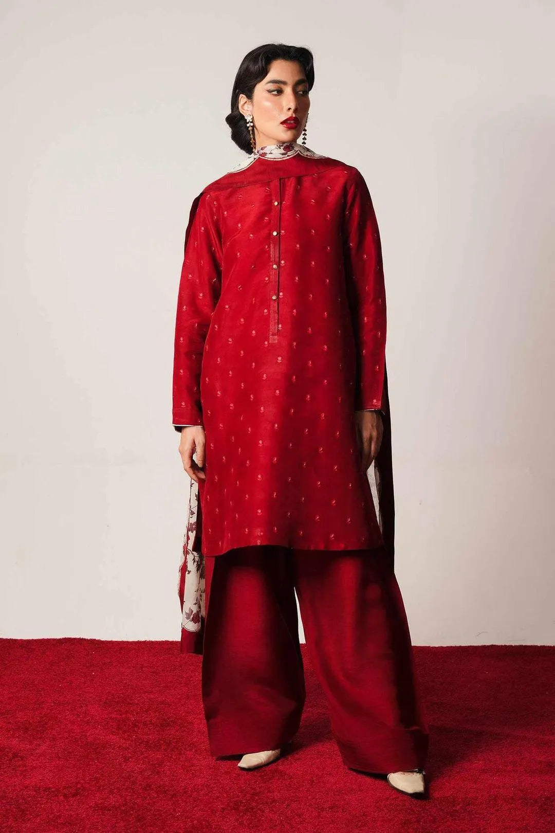 MOST HIT MIX DESIGNS 3 Pcs Unstitched Embroidered Suit