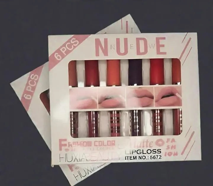 Matte Lip Gloss Set 6 Pcs Long Lasting Pakistani Skin